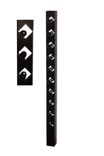 Hjørnestolpe Tallkobben 7 x 7 x 91 cm - Steel design